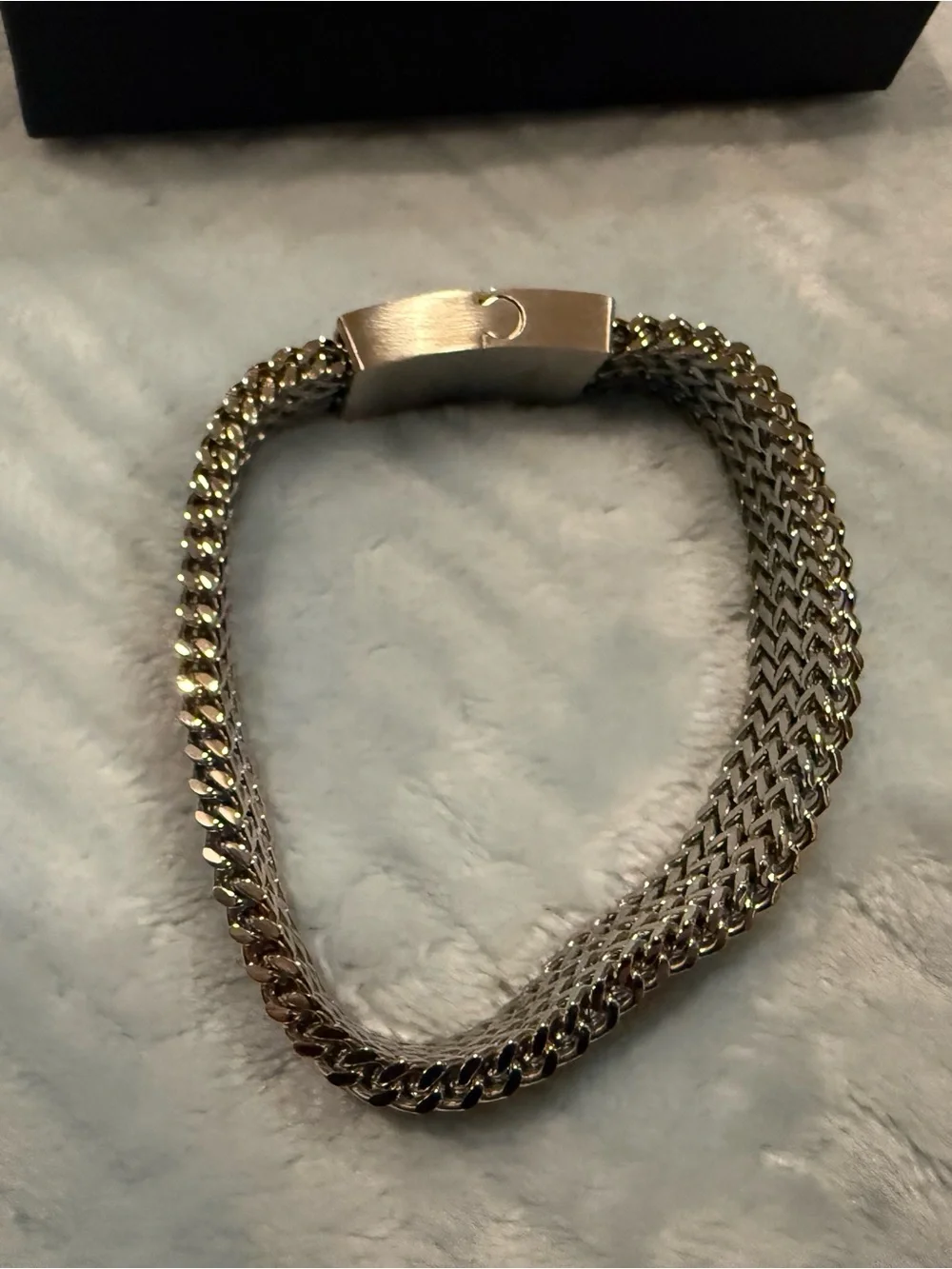 1913 Men's Stainless Steel Silver bracelet
